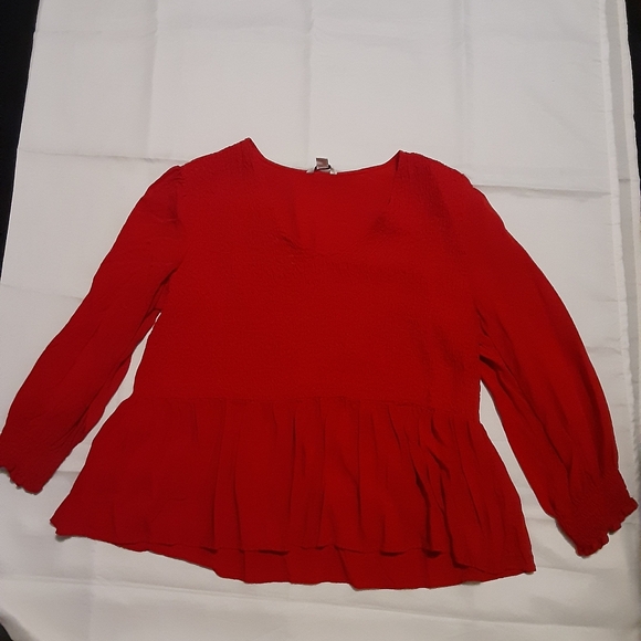 C Est. 1946 Tops - ❤3/$15 Cato Est. 1946 Red Long Sleeve Blouse